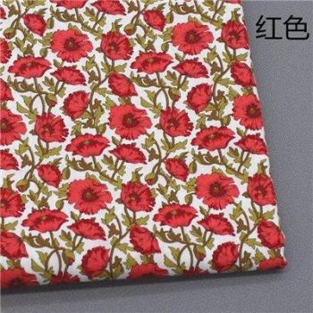 Tricolor Chrysanthemum Cotton Material
