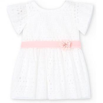 Vestito Boboli 708016 Off White 7 Anni