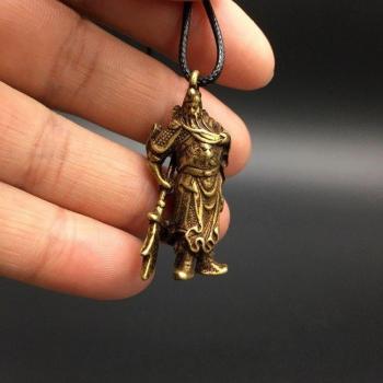 Chinese Brass Guan Yu Sabre Collectible