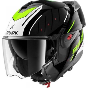 Casque modulable Shark OXO Rydger Noir Blanc Jaune 2XL
