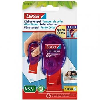 Tesa Glue Stamp 8.4 mm x 8.4 mm for Permanent Gluing of Paper, Photos, Cardboard