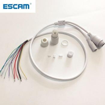 ESCAM Weatherproof POE Camera with RJ45 and DC Power Cable