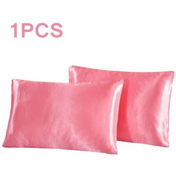 Solid Color Satin Pillowcase