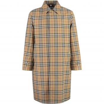 Burberry Men’s Cotton Trench, Beige – Model A7028, Size 50