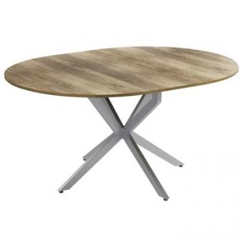 Table de salle à manger Loyd Extensible – Chêne Rustique/Gris 120 × 76,5 cm (Vicco)