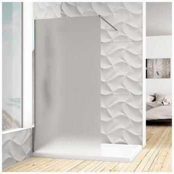 TEGLER Mampara Fija de Ducha 90CM con Opciones de Cristal