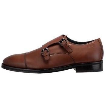 JOOP! Herren Leder Monk Sneaker Kleitos Dunkelbraun Größe 43