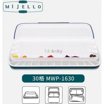 MIJELLO Airtight Double Decker Watercolor Paint Palette, 30 Well