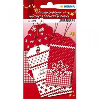HERMA Christmas White Decorative Tags