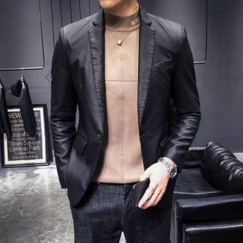 Stilvolle Anzugjacke aus Leder