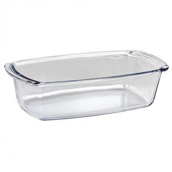 Borosilicaat glazen ovenschaal, smal en ovaal, 1800 ml