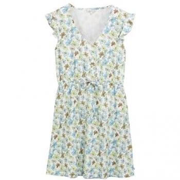 TOM TAILOR Denim Mini-Kleid mit floralem Design, Größe XS