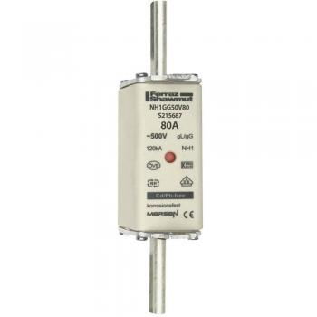 1B159 1 80A 500V Fusibile NH (Mersen)