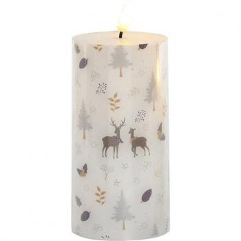 Vela LED Interiores Navidad 7.5x15 cm Luz Cálida Segura