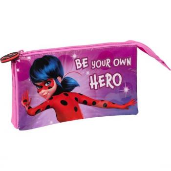 Portatodo Triple Ladybug 22X12X3Cm