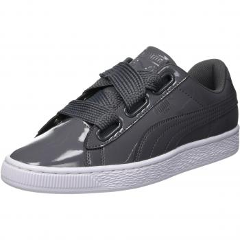 Puma Damen Basket‑Heart Patent Sneaker in Grau – Modell Iron Gate 17, EU 41