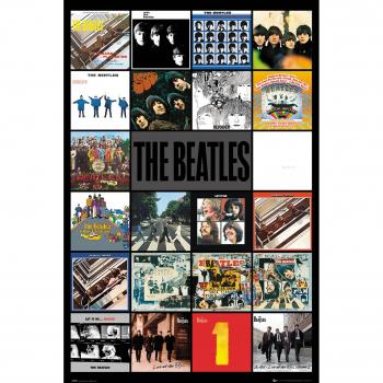 Multicolor Beatles Alben Wandbild