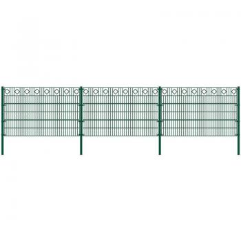 Estera Jardín Home Deluxe Morata Diamante Dual – 120 cm x 50 m, 1 poste esquinero