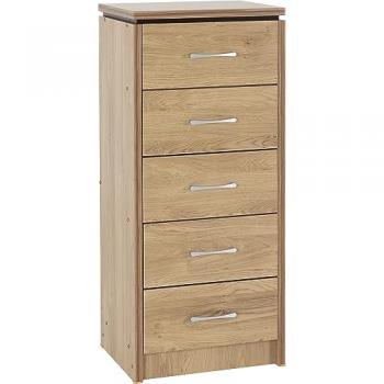 Seconique Charles 5 Drawer Narrow Chest