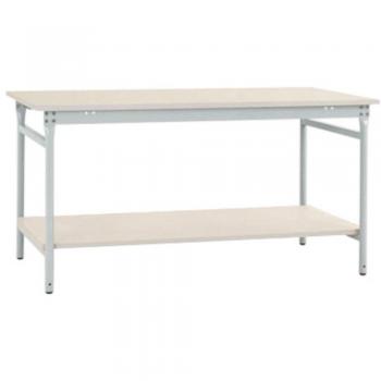 Table stationnaire Manuflex avec plaque en mélamine