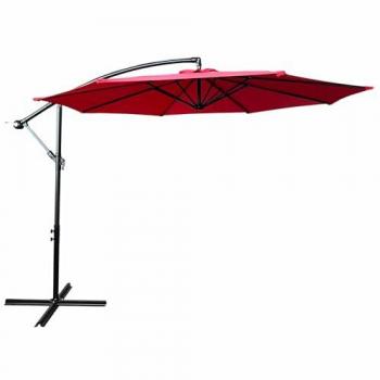 Parasol à l'Aster Rouge avec protection UV 12,1 kg, dimensions 300×300×245 cm
