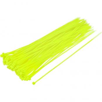 100pcs Fluorescent Green Self-Locking Cable Ties 200mmx2.5mm
