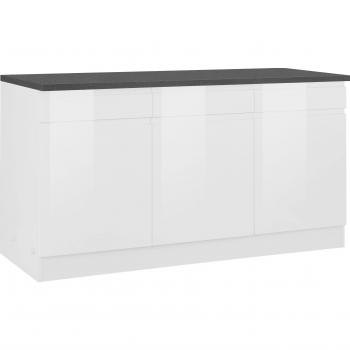 KOCHSTATION Unterschrank »Virginia«, 85 cm hoch, 150 cm breit, 3 Schubladen, 3 Türen, elegantes Design