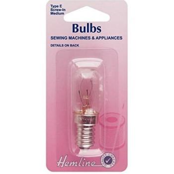 Hemline Type E Medium Screw-In Sewing Machine Bulb 15W 240V