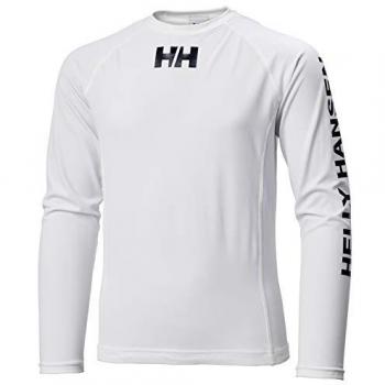 Maglia Rashguard estiva per bambini Helly Hansen 001 WHITE 16