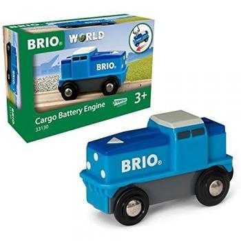 Locomotive de fret bleue à pile