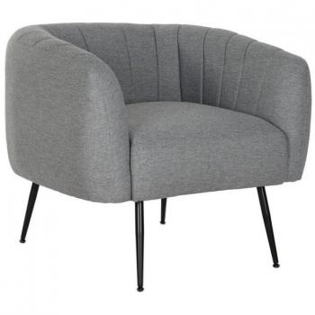 Sillón Moderno DKD Home Decor Negro Gris 81 x 75 x 73 cm