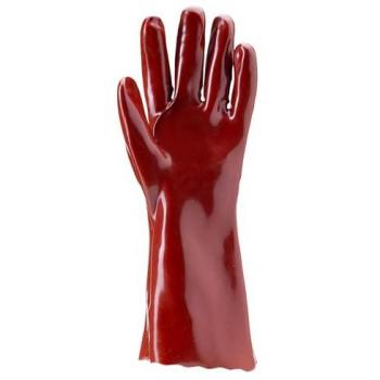 Gants de protection chimique en PVC Coverguard 3636, taille 10, rouge, 36 cm
