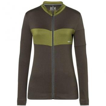 Supernatural Damen Grava Langarm Jersey XS Braun/Grün