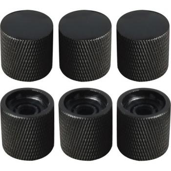 6pcs Flat Top Metal Guitar Knobs