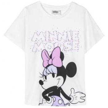 Blanco Minnie Mouse Camiseta Kids