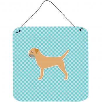 Caroline's Treasure Border Terrier Blue Tiles