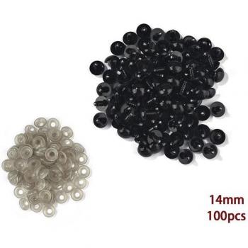 100pcs Plastic Safety Eyes for DIY Toys