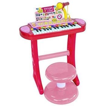 Bontempi 13 3671 Klaviatur mit 31 Tasten, Mikrofon & Stuhl