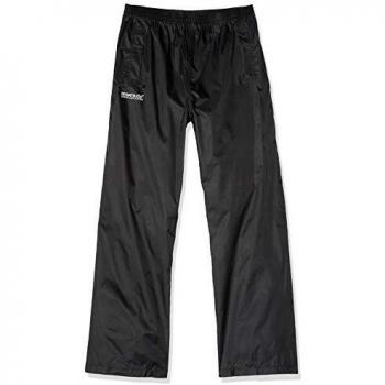 Regatta Kids Waterproof Pack It Overtrousers Black, Size 5-6 Years