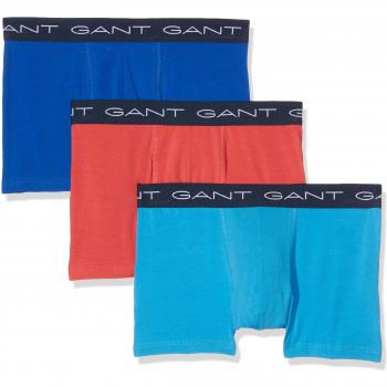 Gant 3-Pack Trunk de Algodón, Bañador para Hombre, Azul (Sharp Blue), X-Large