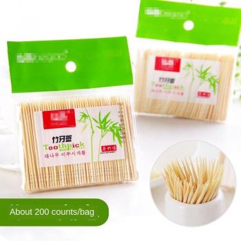 Palillos biodegradables de bambú (1 unidad, 200 piezas)