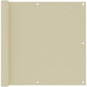 Pantalla de balcón Crema 90x300 cm Tela Oxford