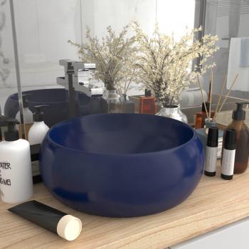 Elegant Dark Blue Ceramic Basin – Vida XL
