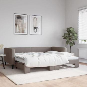 Sofá Cama Nido en Tela Gris Taupe