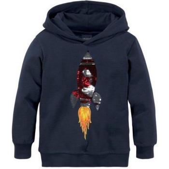 KIDSWORLD Kinder Kapuzensweatshirt, modisches Design, marine