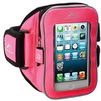 Armpocket i-25 pulsera deportiva fucsia para teléfonos hasta 135 mm