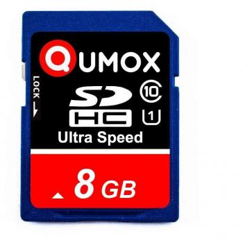 QUMOX 8Go Carte Mémoire SD pour Appareils Photo