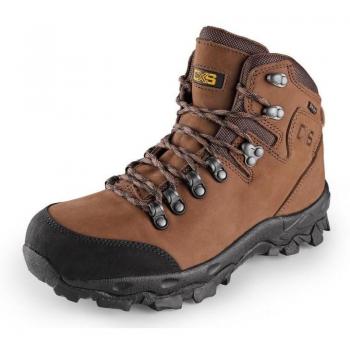 CXS GO-TEX MONT BLANC, kotníková obuv, kožená, hnědá, vel. 45, voděodolná membrána GORE-TEX, protiskluzová podešev