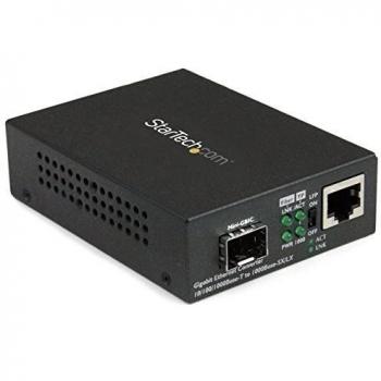 StarTech.com Gigabit Ethernet Fiber Optic Converter with SFP Slot