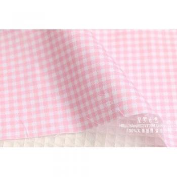 160x50cm Pink Twill Fabric for Christmas Baby Bedding